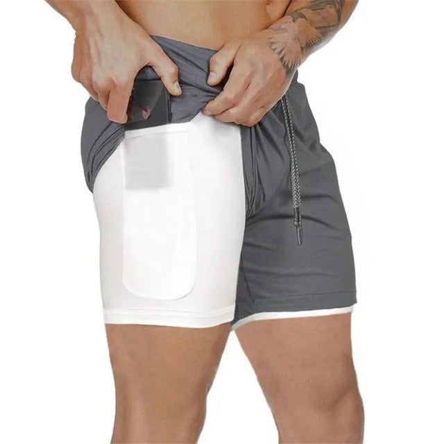 Mens 2 in 1 Training Shorts