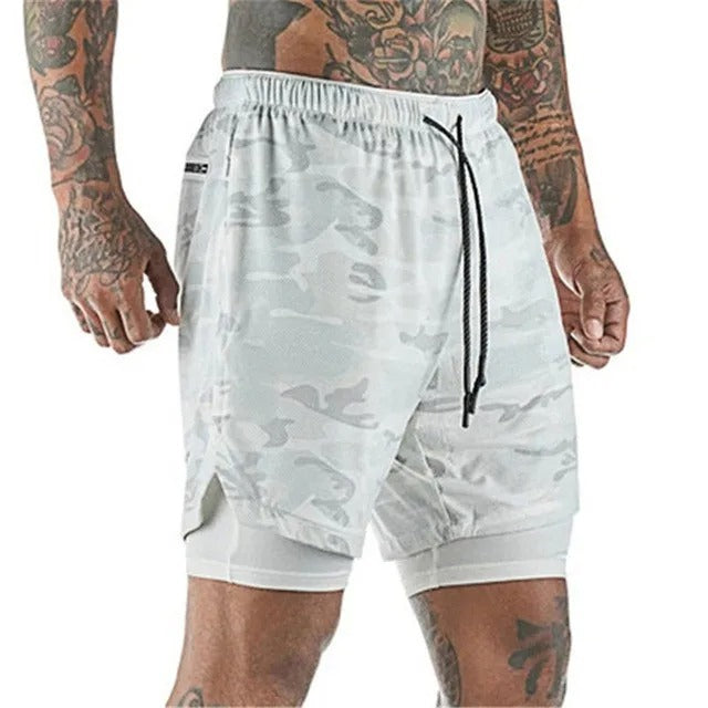 Mens 2 in 1 Training Shorts