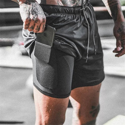 Mens 2 in 1 Training Shorts